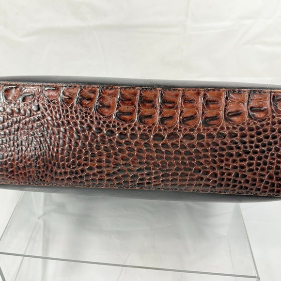 Brahmin Isabelle Black Tuscan Italian Leather Purse Crossbody - Picture 7 of 15